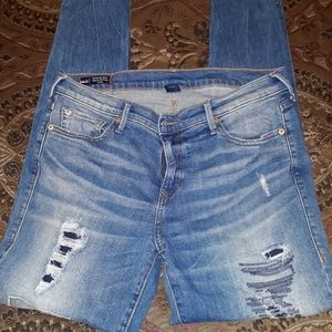 True Religion Mid-Rise Super Skinny Jeans